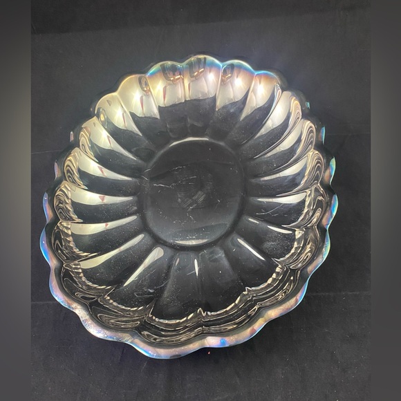 REED & BARTON 110 HOLIDAY Silverplate Oval Serving Platter Bowl 15" X 11" - Picture 5 of 8